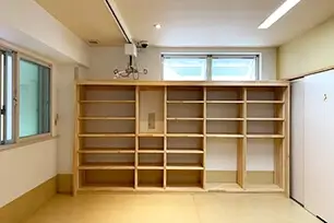 壁面収納棚造作