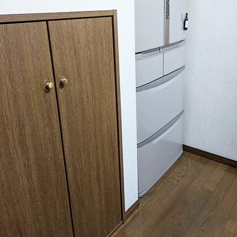 キッチンにある階段下収納