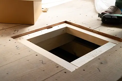 炉檀の受けを作る