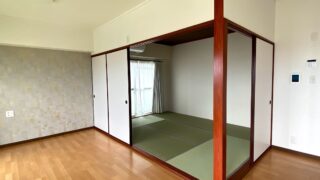 リビングから見た和室