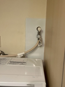 洗濯機用水栓取替後